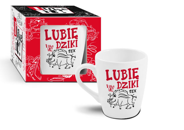 Kubek Baryłka 300ml   Lubię dziki sex   I LIKE IT