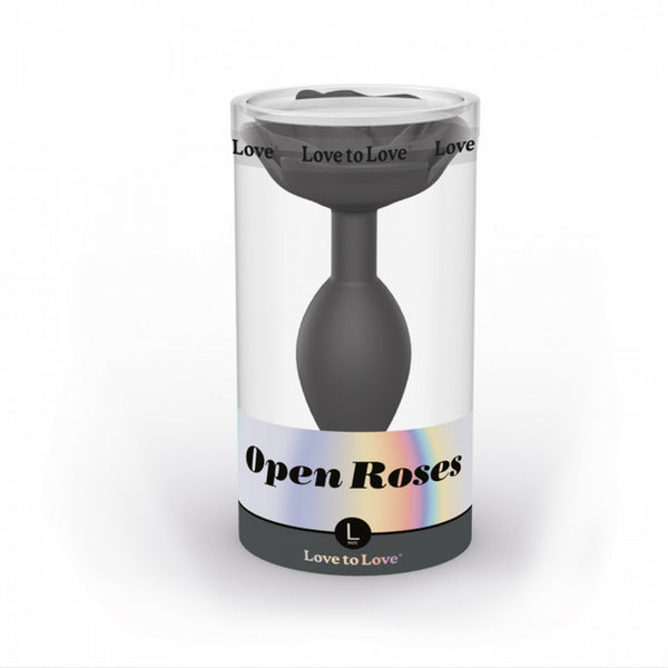 OPEN ROSES L SIZE   BLACK ONYX