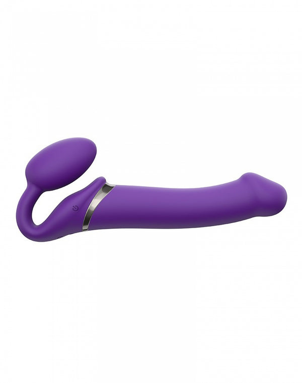 VIBRATING STRAP ON L PURPLE