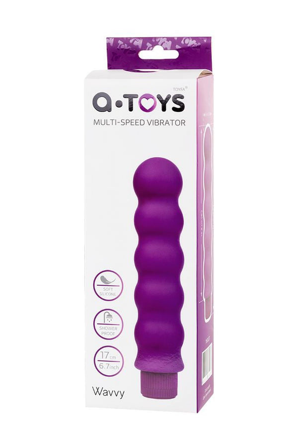 A TOYS, Vibrator, Silicone, Purple, 17 cm