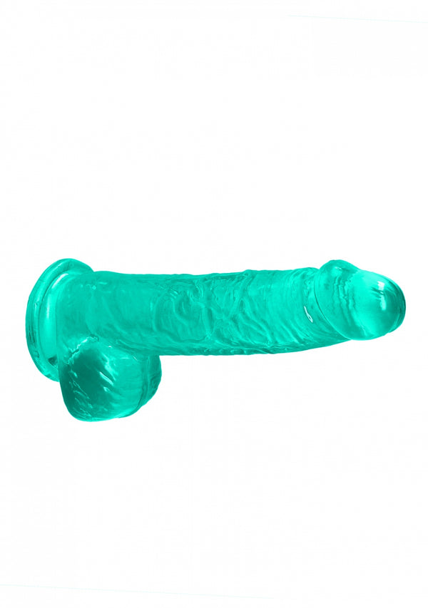6/15 cm Realistic Dildo With Balls Turquoise