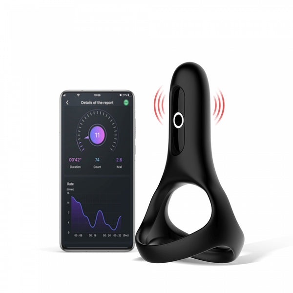 Magic Motion   Rise Smart Wearable Cockring Black