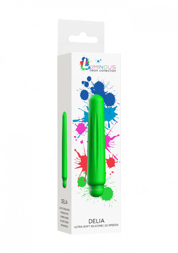 Delia   ABS Bullet With Sleeve   10 Speeds   Green