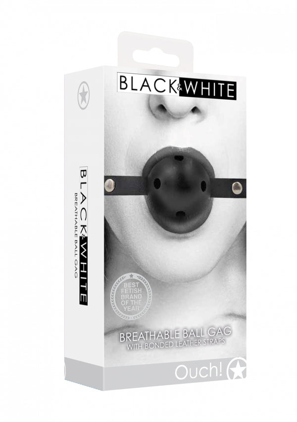 Breathable Ball Gag   With Bonded Leather Straps