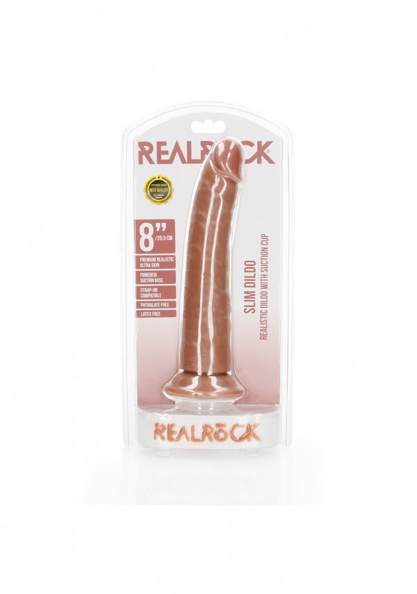 Slim Realistic Dildo with Suction Cup   8/ 20,5 cm