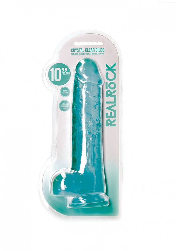 Realistic Dildo with Balls   10/ 25,4 cm