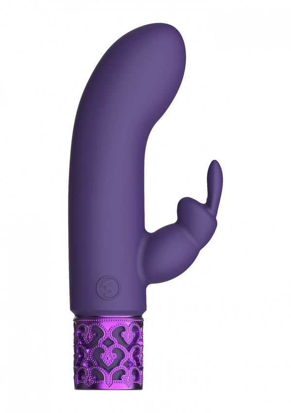 Dazzling   Rechargeable Silicone Bullet   Purple