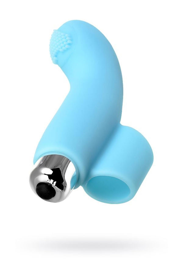 JOS DANKO, Finger vibrator for G point stimulation, silicone, blue, 9.5 cm