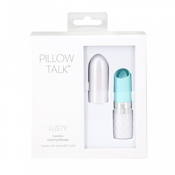 Pillow Talk Lusty Luxurious Flickering Massager Teal