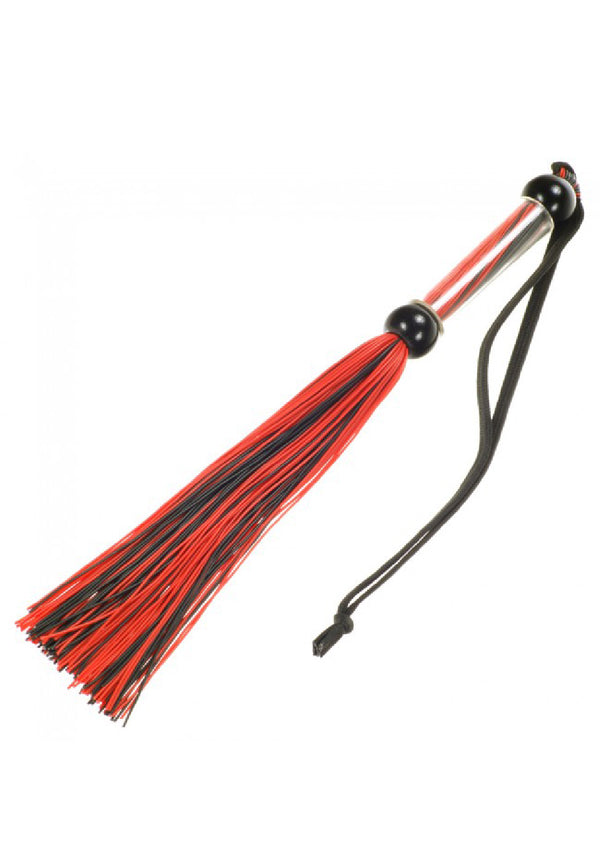 Me You Us Tease And Please Silicone Flogger Black whip