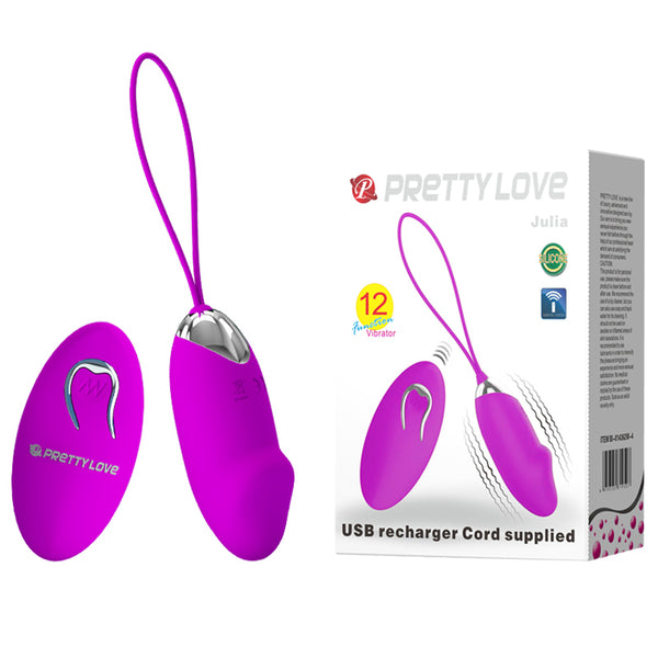 PRETTY LOVE  JULIA, 12 vibration functions Wireless remote control