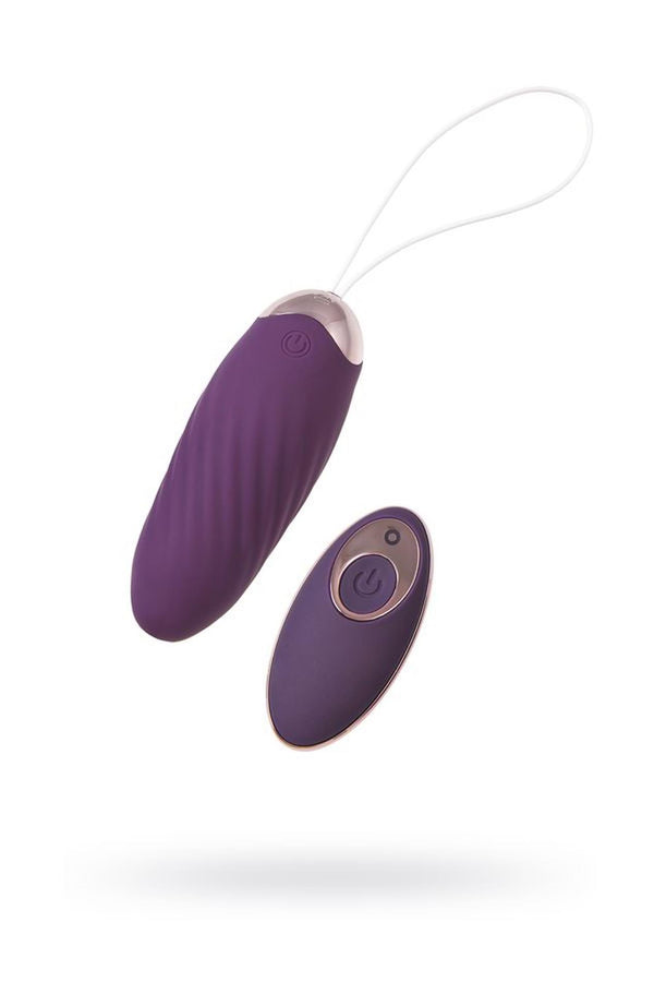 JOS Vibrating Egg with Friction Simulation  Bumpy, Silicone, Violet, 9 cm