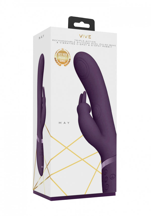 May   Pulse Wave & C spot & G Spot Rabbit   Purple