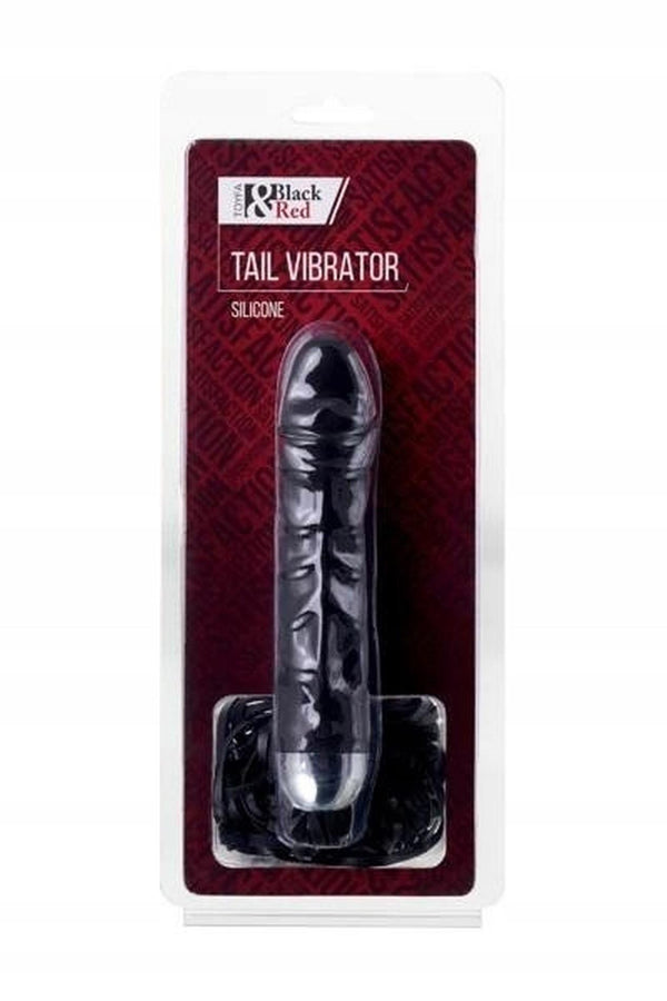 xBlack &amp; Red, Vibrator, 6 vibration modes, silicone, black, 16 cm, O 3.5 cm