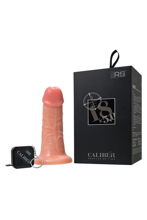 Realistic dildo Caliber 18/5, PVC, flesh, length 18cm, diameter 5cm