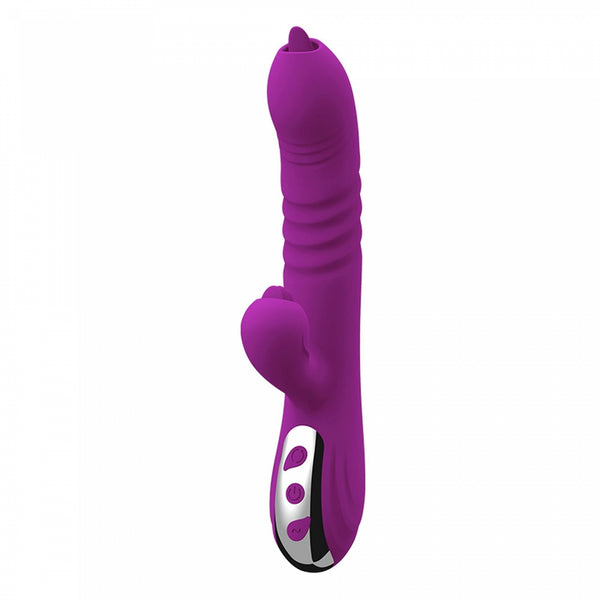 Fairy USB vibrator 3 functions of thrusting / 20 vibrations Purple