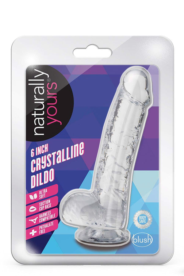 NATURALLY YOURS 6 CRYSTALLINE DILDO DIAMOND