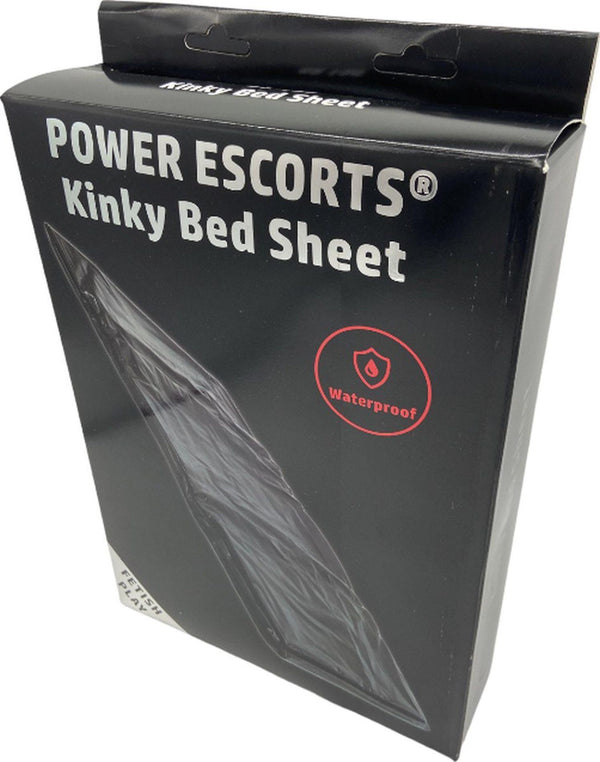 Power Escorts BR190 Kinky Bed Sheet Black 160 x 227 CM