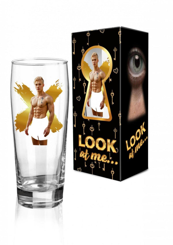 LOOK AT ME   Szklanka do piwa 500 ml   Mężczyźni