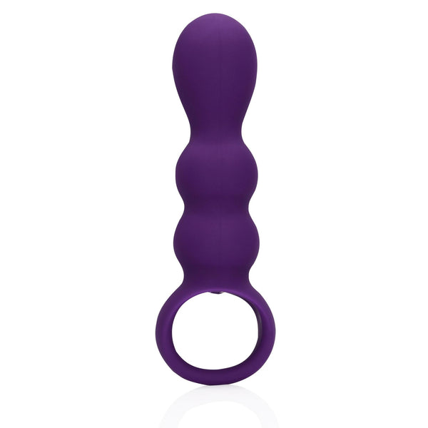 Teardrop Shaped Anal Vibrator   Clear Purple