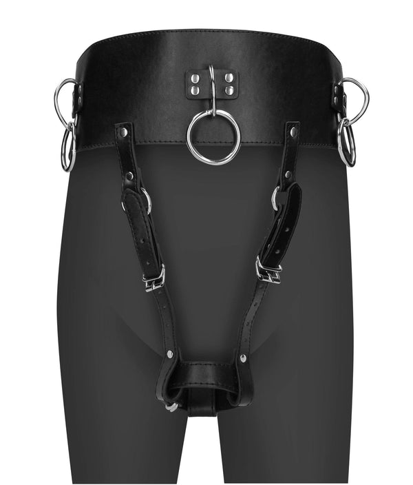 Belt with Vibrator Holder   Black