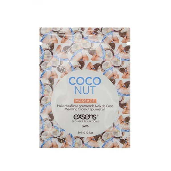 COCONUT SACHET Warming gourmet massage  oil (3 ml x 10 szt.)