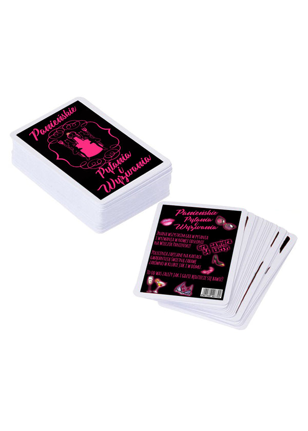 Hen Party Games Questions/Dares card game