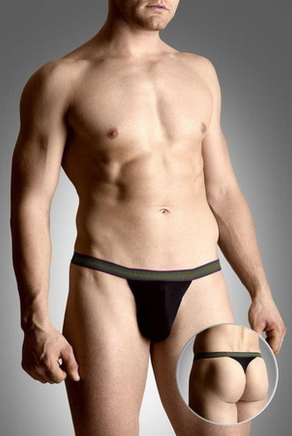 Men's thongs 4496 black XL