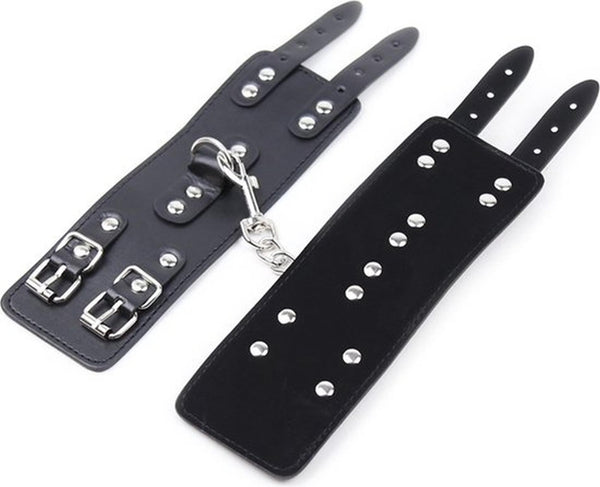 Fetish Fever Cuffs with two buckles Black