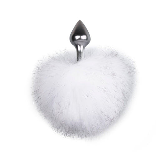 Bunny Tail Plug No. 1 Silver/WhiteAnal Plug