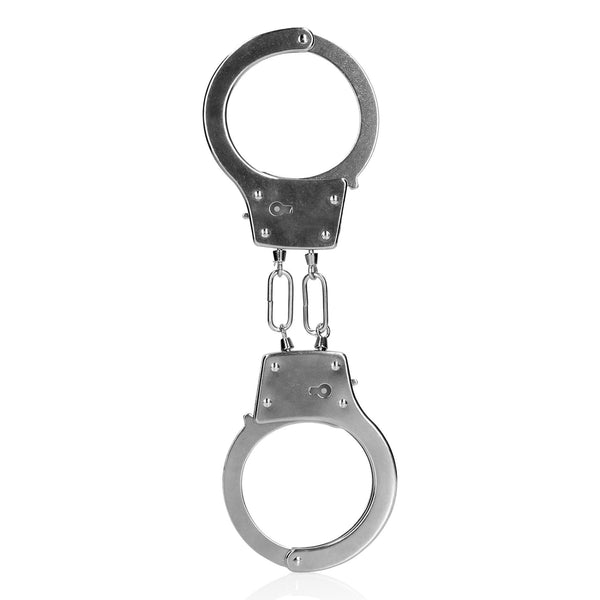 Metal Hand Cuffs   Silver
