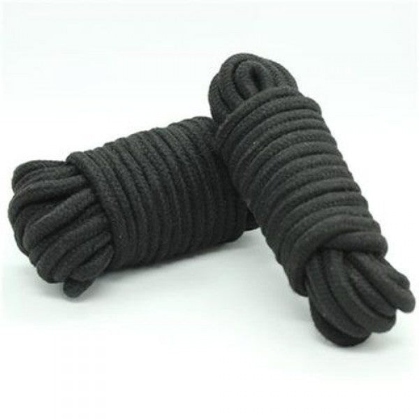 COTTON ROPE 10M BLACK Bindings