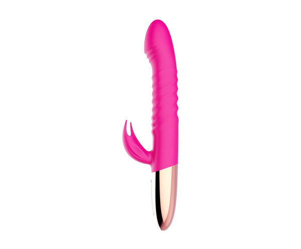 Rechargeable Thrusting Vibrator USB 10 Functions Heating