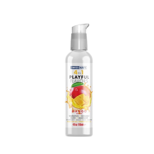 4 in 1 Lubricant with Mango Flavor 4 fl oz / 118 ml