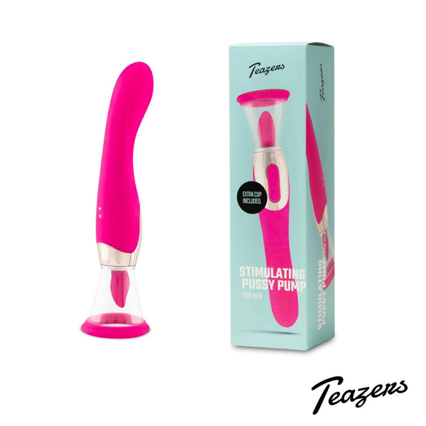 Pleasure Pump With G Spot Vibrator Pink