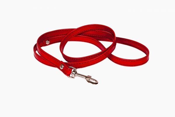 WHIPS bindings varnish, collar leash, red