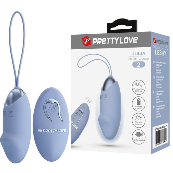 PRETTY LOVE   JULIA Dream chaser 2, Blue, Wireless remote control 12 vibration functions