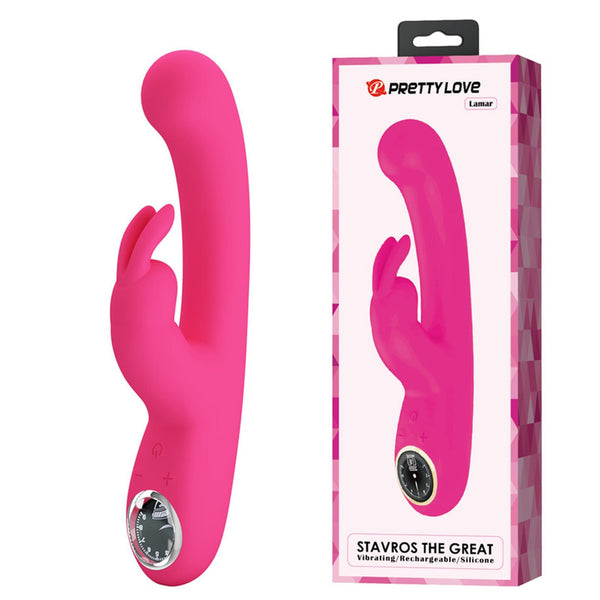 PRETTY LOVE Lamar dark Pink, 10 vibration functions 9 speed levels
