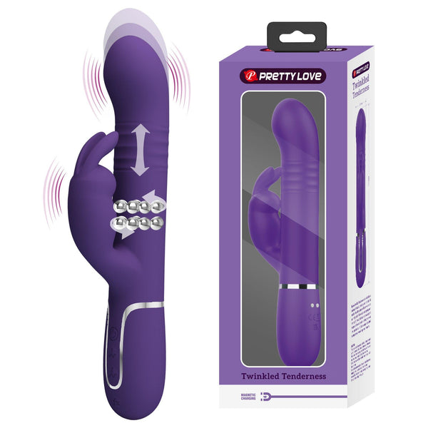 PRETTY LOVE Coale dark Purple, 7 vibration functions 4 rotation functions 4 thrusting settings