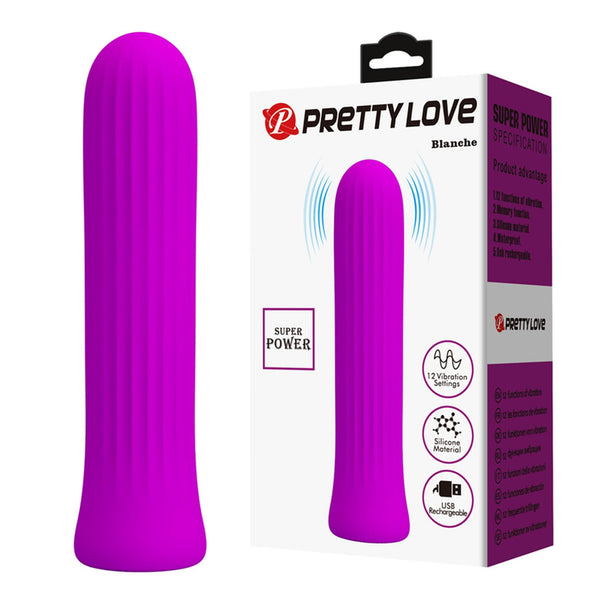 PRETTY LOVE Blanche Purple, 12 vibration functions Memory function