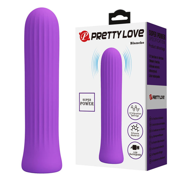 PRETTY LOVE Blanche Dark Purple, 12 vibration functions Memory function