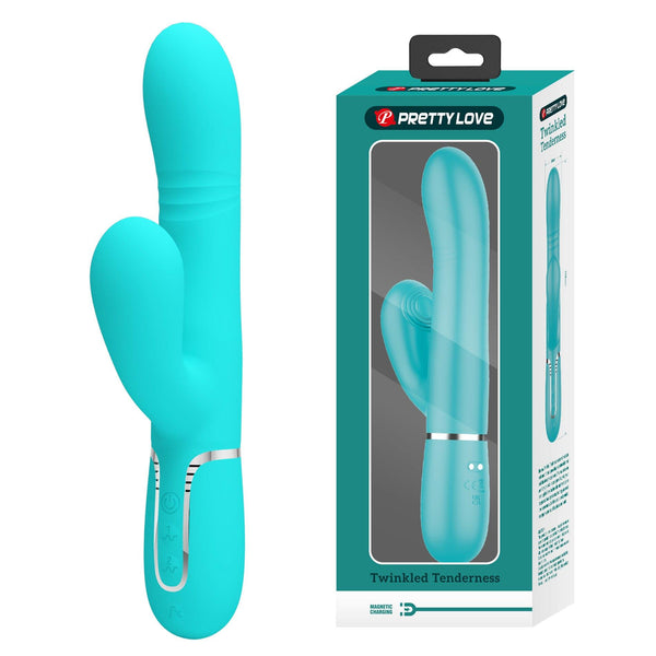 PRETTY LOVE Mariana light blue, 7 vibration functions, 7 thrusting settings, 4 rolling functions, 4 nodding functions