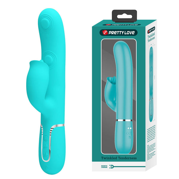PRETTY LOVE Gigi light blue, 7 thumping functions 7 licking modes