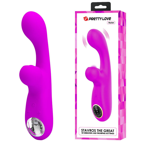 PRETTY LOVE Skylar Purple, 10 vibration functions 9 speed levels 10 thumping functions