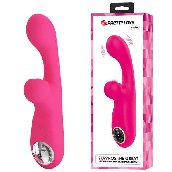 PRETTY LOVE Skylar Pink, 10 vibration functions 10 thumping functions 9 speed levels