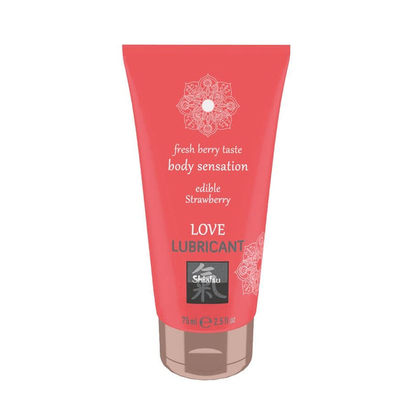 SHIATSU Love lubricant edible gel STRAWBERRY