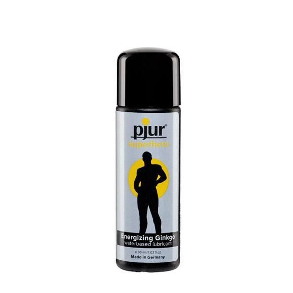 Gel pjur Superhero glide 30ml. EnergizinGinkgo lubricant