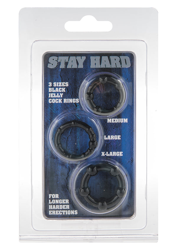 Stay Hard Three Rings Black