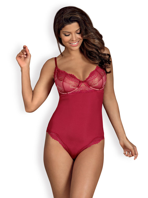 Rosalyne lingerie bodysuit red S/M
