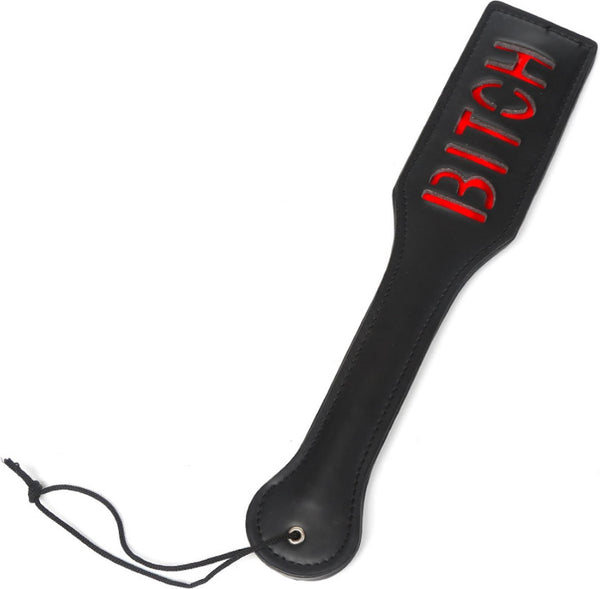 Fetish Fever Paddle Bitch Black